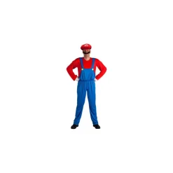 Hombre Disfrazzes Disfraces Hombre^Disfraz de Fontanero de Videojuego para hombre