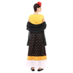 Online Disfraz de Frida Khalo amarillo y negro para mujer Mujer Disfraces Mujer|Disfraces Cine