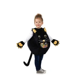 Discount Disfraz de Gatita Negra Comilona para niña Disfraces Infantiles|Disfraces Halloween Bebés