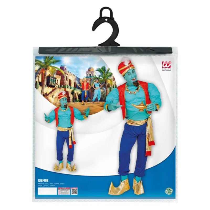 Hombre Disfrazzes Disfraces Hombre|Disfraces Disney^Disfraz de Genio Mágico Azul para Hombre