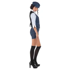 Mujer Disfrazzes Disfraces Mujer|Disfraces Series^Disfraz de Gánster Inglesa a Cuadros Azules para Mujer