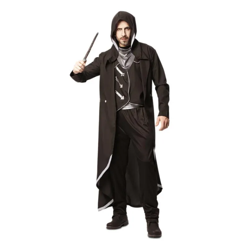 Hombre Disfrazzes Disfraces Hombre|Disfraces Harry Potter^Disfraz de Hechicero negro para hombre