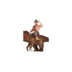 Disfrazzes Disfraces Unisex^Disfraz de Hinchable Dinosaurio Montado para adultos