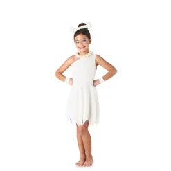 Disfrazzes Disfraces Infantiles|Disfraces Series^Disfraz de Los Picapiedra blanco elegante para niña