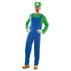 New Disfraz de Luigi Super Mario para hombre Hombre Disfraces Hombre|Disfraces Videojuegos