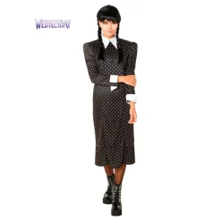 Clearance Disfraz de Miércoles Addams con Lunares para Mujer Mujer Disfraces Mujer