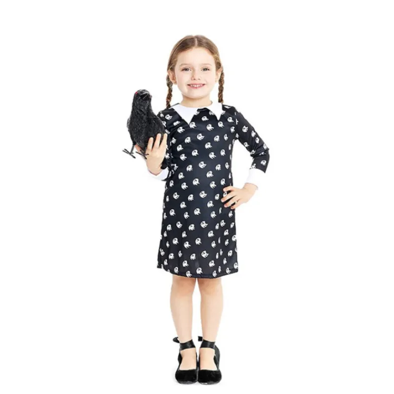 Discount Disfraz de Miércoles vestido estampado para bebé y niña Disfraces Infantiles