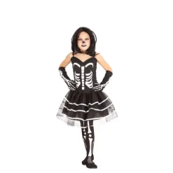 Outlet Disfraz de Miss Huesos para niña Disfraces Infantiles|Disfraces Halloween Niña