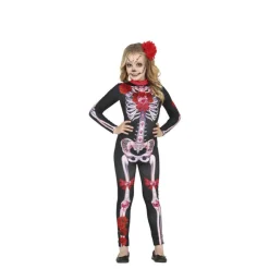 Disfrazzes Disfraces Infantiles|Disfraces Halloween Niña^Disfraz de Mono Catrina Floreado para niña