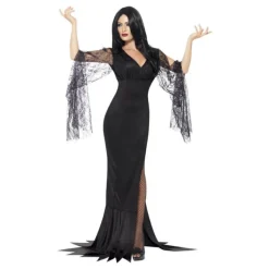 Mujer Disfrazzes Disfraces Mujer^Disfraz de Morticia Addams con puntilla