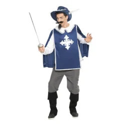 New Disfraz de Mosquetero Azul para hombre Hombre Disfraces Hombre|Disfraces Cine