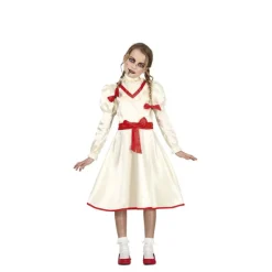 Disfrazzes Disfraces Infantiles|Disfraces Halloween Niña^Disfraz de Muñeca Embrujada con lazos para niña