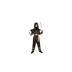 Disfraz de Ninja Negro y Dorado para niño Disfraces Infantiles