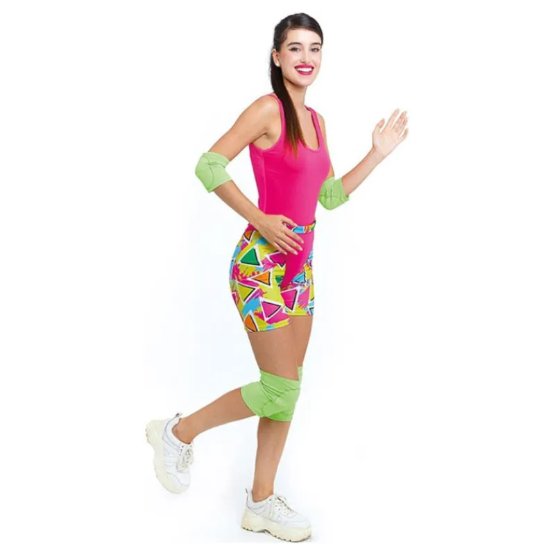 Hot Disfraz de Patinadora Roller Rosa Años 70 para Mujer Mujer Disfraces Mujer|Disfraces Kawaii Y Divertidos