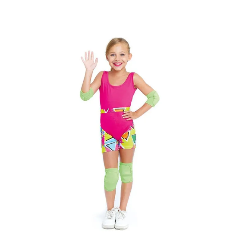 Disfrazzes Disfraces Infantiles|Disfraces Kawaii Y Divertidos^Disfraz de Patinadora Roller Rosa Años 70 para Niña