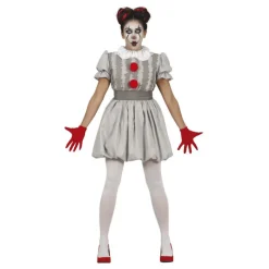 Mujer Disfrazzes Disfraces Mujer|Disfraces Halloween Mujer^Disfraz de Payasa Blanca Demoníaca para mujer