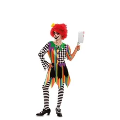 Disfrazzes Disfraces Infantiles|Disfraces Halloween Niña^Disfraz de Payasa Siniestra Multicolor para niña