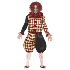Hombre Disfrazzes Disfraces Hombre|Disfraces Halloween Hombre^Disfraz de Payaso del Horror a Cuadros para hombre