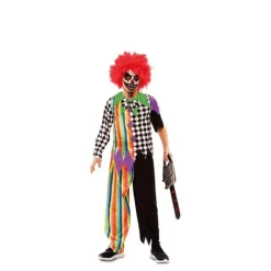 Outlet Disfraz de Payaso Siniestro Multicolor para niño Disfraces Infantiles|Disfraces Halloween Niño