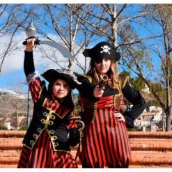 Disfrazzes Disfraces Infantiles^Disfraz de Pirata a rayas para niña