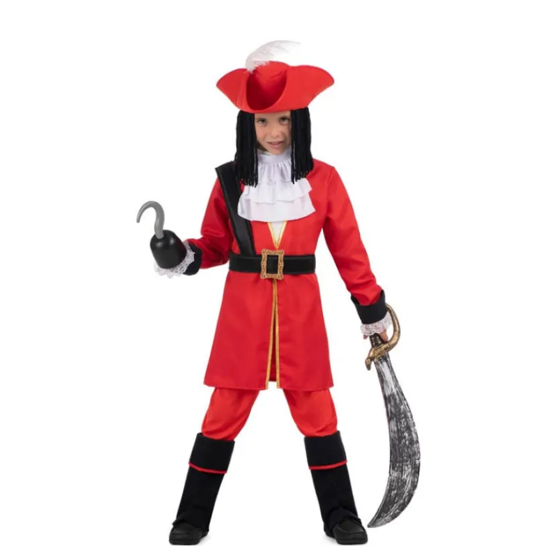 Disfrazzes Disfraces Infantiles|Disfraces Disney^Disfraz de Pirata Garfio Rojo para Niño