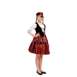 Hot Disfraz de Pirata Stripes Clásica para niña Disfraces Infantiles
