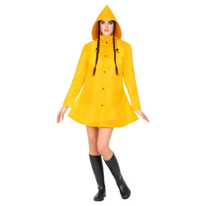 Online Disfraz de Poncho Chubasquero Amarillo para Adultos Mujer Disfraces Mujer
