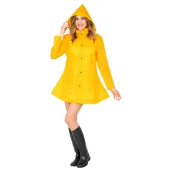 Online Disfraz de Poncho Chubasquero Amarillo para Adultos Mujer Disfraces Mujer