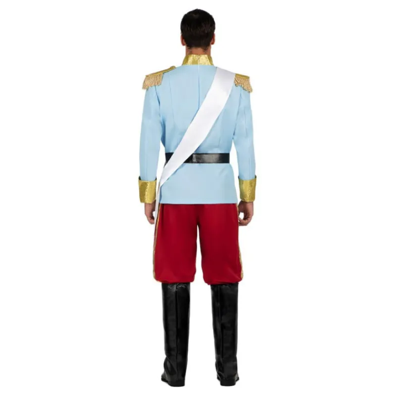 Hombre Disfrazzes Disfraces Hombre|Disfraces Disney^Disfraz de Príncipe Azul Celeste de Cuento para Hombre