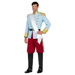 Hombre Disfrazzes Disfraces Hombre|Disfraces Disney^Disfraz de Príncipe Azul Celeste de Cuento para Hombre