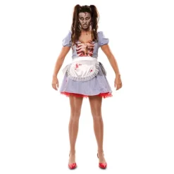 Mujer Disfrazzes Disfraces Mujer|Disfraces Halloween Mujer^Disfraz de Sirvienta Zombie para mujer