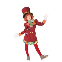 Clearance Disfraz de Sombrerero Loco Burdeos para Niña Disfraces Infantiles|Disfraces Disney
