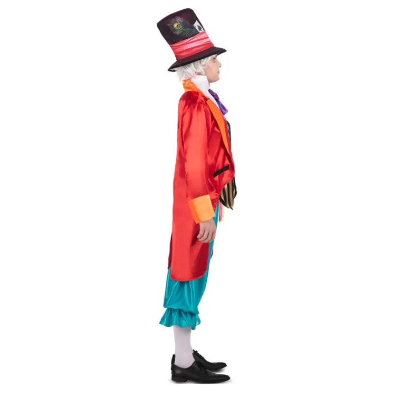 Hombre Disfrazzes Disfraces Hombre|Disfraces Disney^Disfraz de Sombrerero Loco Naranja y Azul para Hombre