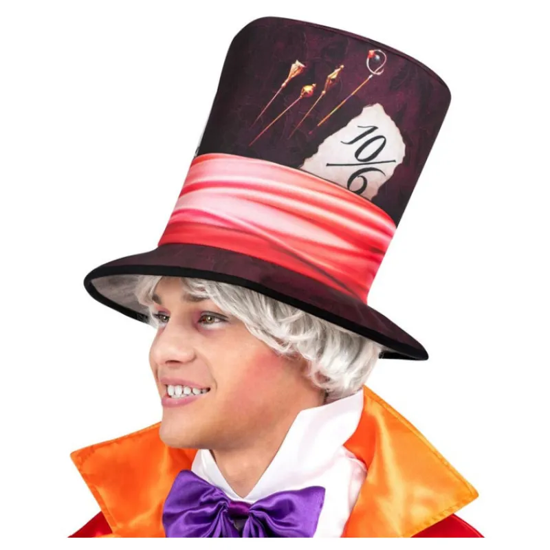 Hombre Disfrazzes Disfraces Hombre|Disfraces Disney^Disfraz de Sombrerero Loco Naranja y Azul para Hombre