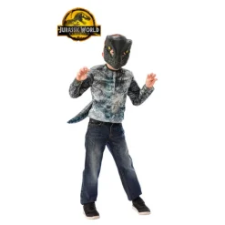 Disfrazzes Disfraces Unisex|Disfraces Cine^Disfraz de Velociraptor para Niños - Conviértete en un Dinosaurio de Jurassic World