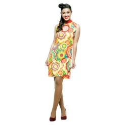Sale Disfraz de Vestido Chupa Chups Chica Yé-Yé para mujer Mujer Disfraces Mujer|Disfraces Kawaii Y Divertidos