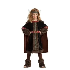 Disfraz de Vikinga Oscura para niña Disfraces Infantiles|Disfraces Medievales Y Vikingos