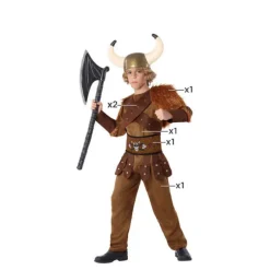 New Disfraz de Vikingo Marrón para niño Disfraces Infantiles|Disfraces Medievales Y Vikingos