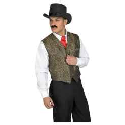 Disfraz o Chaleco de Vaquero con estampado para hombre Prendas Accesorias Para Disfraces