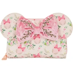 Loungefly Películas Y Personajes De Disney ·Mickey & Minnie|Bolsos Y Carteras Disney^Disney by Monedero Minnie Mouse Floral de Cuero PU