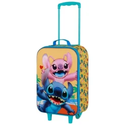 KaracterMania Películas Y Personajes De Disney ·Lilo Y Stitch^Disney Lilo y Stitch Ocean Maleta Trolley Soft 3D, Azul