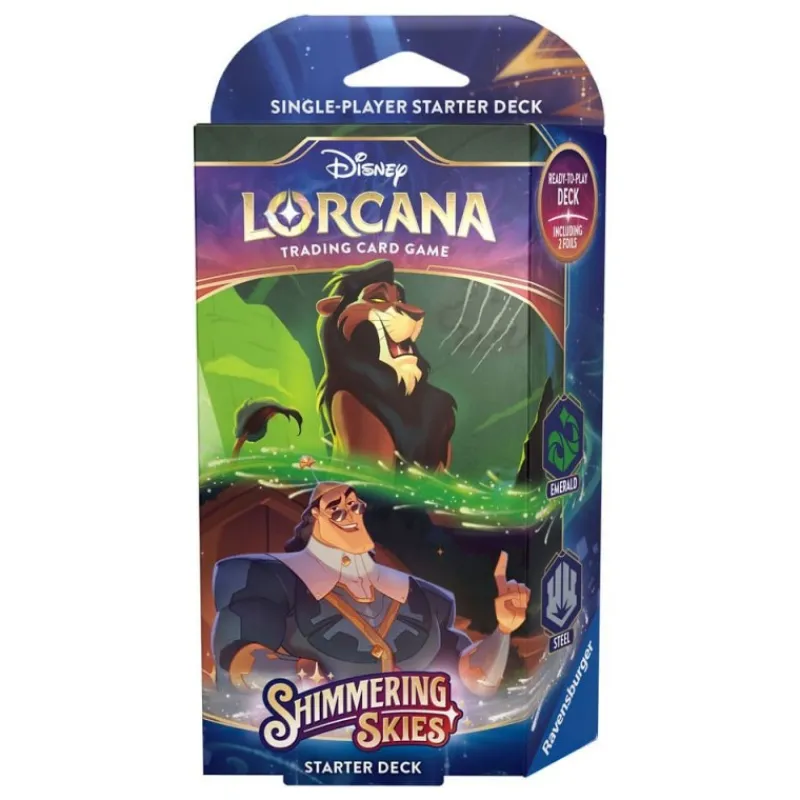 Best Disney Lorcana TCG Shimmering Skies Mazo de Inicio Inglés Más Regalos De Disney|Películas Y Personajes De Disney ·El Rey León