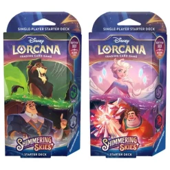 Best Disney Lorcana TCG Shimmering Skies Mazo de Inicio Inglés Más Regalos De Disney|Películas Y Personajes De Disney ·El Rey León