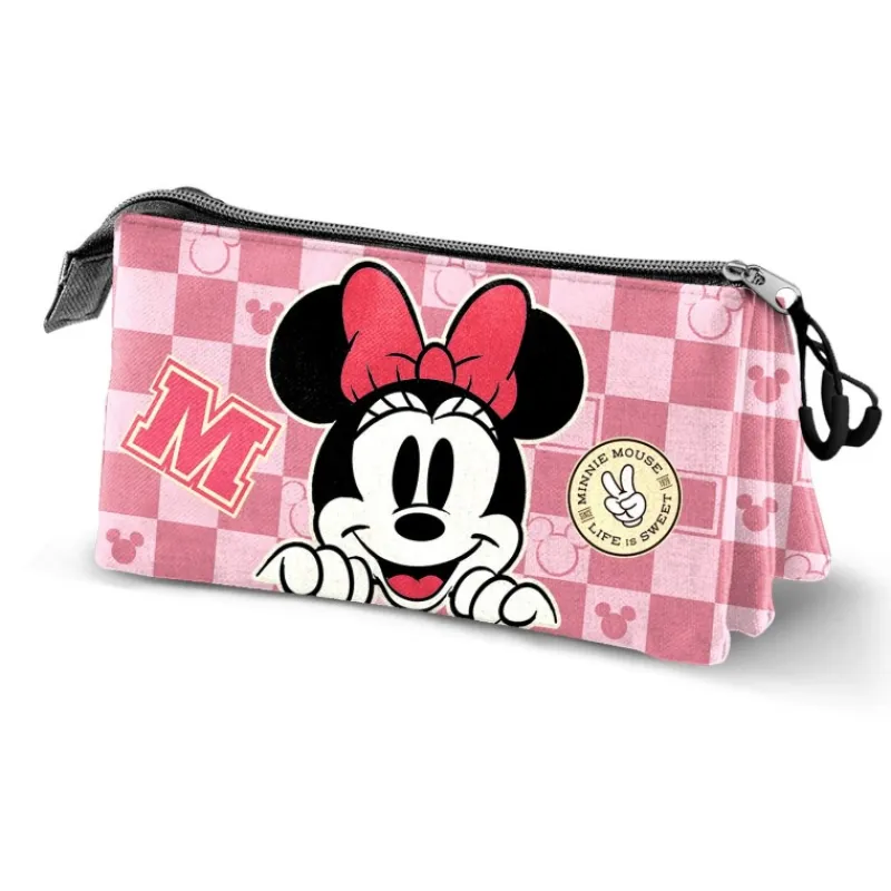Clearance Disney Minnie Mouse Journey Estuche Portatodo Triple Películas Y Personajes De Disney ·Mickey & Minnie