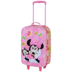 Clearance Disney Minnie Mouse Kitten Maleta Trolley Soft 3D, Rosa Películas Y Personajes De Disney ·Mickey & Minnie