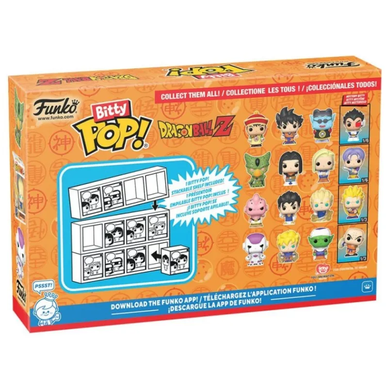 Funko Figuras Dragon Ball^Dragon Ball Pack de 4 Figuras Bitty POP! Vinyl Series 2