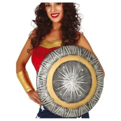 Disfrazzes Armas, Espadas Y Escudos Disfraces^Escudo de Mujer Maravilla de 47 cm