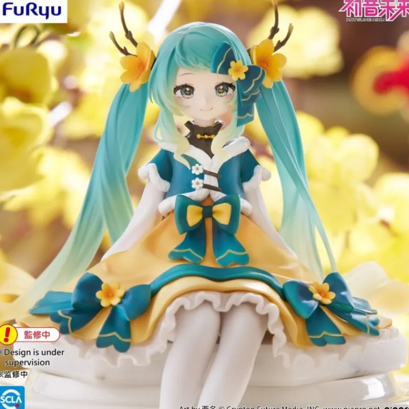 Hot Estatua de PVC Noodle Stopper Hatsune Miku 2025 Chinese New Year Ver. 14 cm Figuras