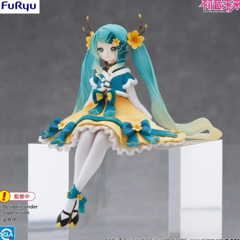 Hot Estatua de PVC Noodle Stopper Hatsune Miku 2025 Chinese New Year Ver. 14 cm Figuras