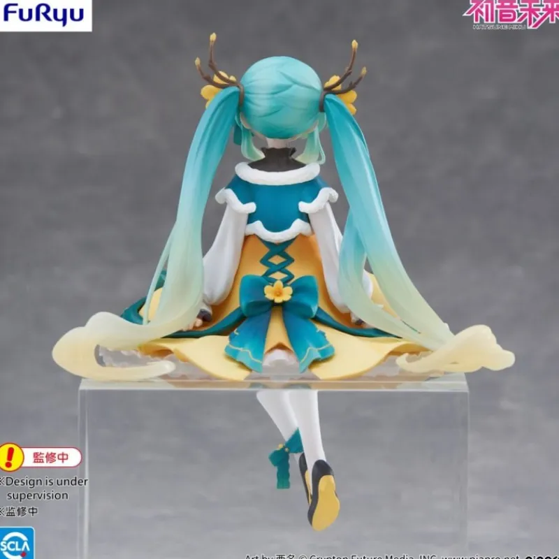 Hot Estatua de PVC Noodle Stopper Hatsune Miku 2025 Chinese New Year Ver. 14 cm Figuras
